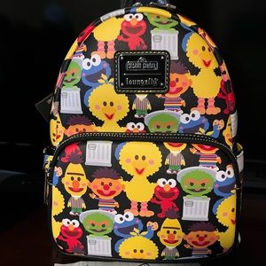 Sesame Street Kawaii All Over Print Loungefly Backpack